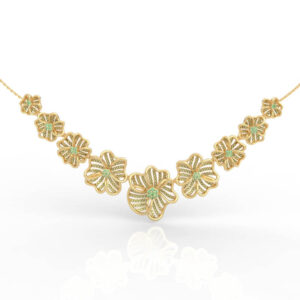 V-shaped Flower Necklace PD-PV-RO-FL-0017