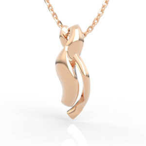 Abstract Curved Pendant Necklace PD-NP-NG-FS-0027