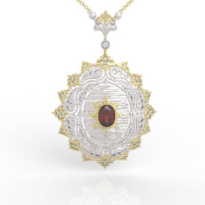 Byzantine Style Gem Pendant PD-SP-OV-VT-0002