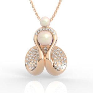 Dancing Princess Pearl Diamond Pendant PD-PV-PL-FS-0021