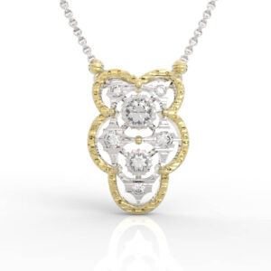 Floral Diamond Pendant Necklace PD-SP-RO-VT-0002