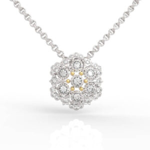 Flower Cluster Diamond Pendant PD-PV-RO-VT-0001