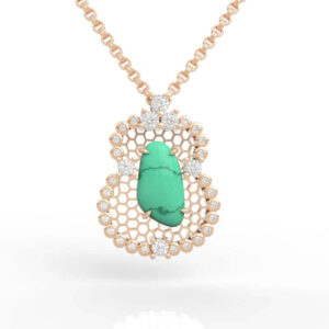 Honeycomb Design Jade Pendant PD-SP-RO-VT-0003