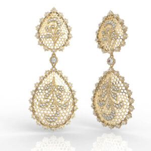 Paisley Diamond Earrings ER-PV-RO-FL-0006
