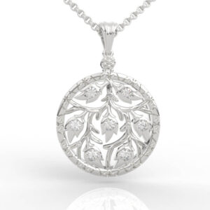 Victorian Filigree Diamond Pendant PD-SP-RO-FL-0007