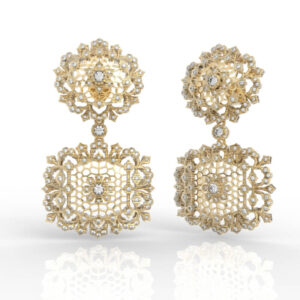 Victorian Style Floral Earrings ER-PV-RO-FL-0007