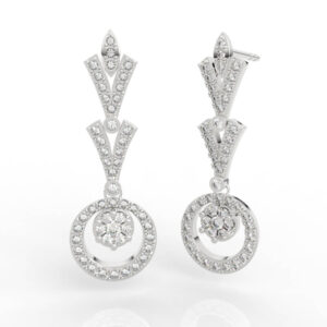 Art Deco Diamond Earrings ER-PV-RO-FS-0011
