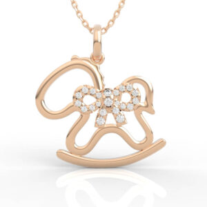 Baby Charm Rocking Horse Diamond Pendant PD-SP-RO-AN-0003