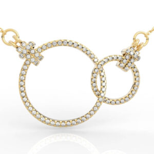 Diamond Interlocking Circle Necklace PD-PV-RO-FS-0040