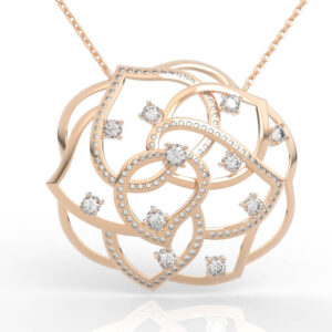 Floral Diamond Pendant PD-PV-RO-FL-0022
