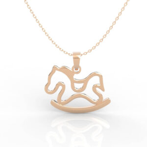 Rocking Horse Silhouette Pendant PD-NP-NG-AN-0003