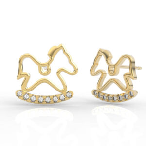 Rocking Horse Stud Earrings ER-SP-RO-AN-0002