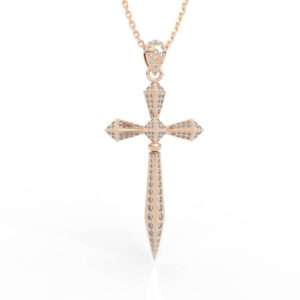 Sword Cross Diamond Pendant PD-PV-RO-MH-0017