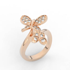 butterfly diamond ring RG-PV-RO-AN-0002