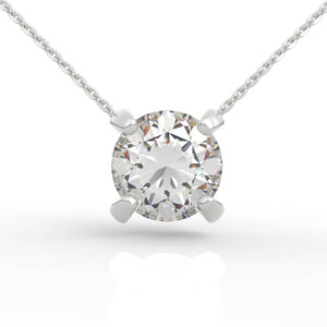 3 carat diamond solitaire pendant PD-SP-RO-FS-0036