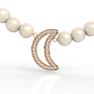 Crescent Moon Diamond Pendant PD-PV-RO-FS-0056