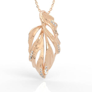 Leaf Pendant Necklace PD-SP-RO-FL-0015