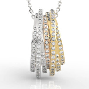 Multi Ring Diamond Pendant PD-PV-RO-FS-0054