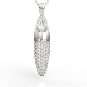 Pave Diamond Bullet Pendant PD-PV-RO-FS-0051