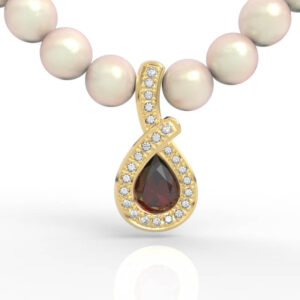 Pear Diamond Halo Pendant PD-PV-PE-FS-0005