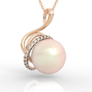 Pearl Diamond Pendant 12mm PD-SP-PL-FS-0016