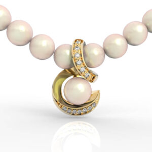 Pearl Pendant Diamond Necklace PD-PV-PL-FS-0027