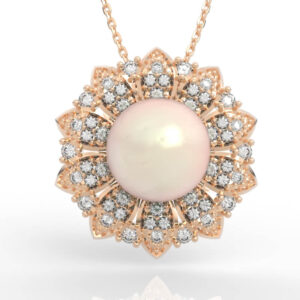 Sunflower Pearl Necklace PD-PV-PL-FL-0003