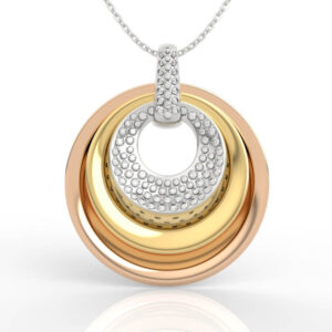 Triple Gold Circle Pendant PD-SP-RO-FS-0040