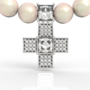 Byzantine Cross Pearl Necklace PD-PV-PR-FS-0001