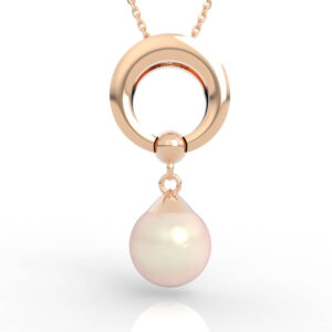 Circle Pearl Pendant Necklace PD-NP-PL-FS-0005