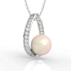Crescent Moon Pearl Pendant PD-PV-PL-FS-0032