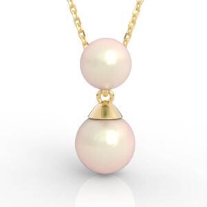 Double Pearl Pendant 3D Model PD-NP-PL-FS-0004