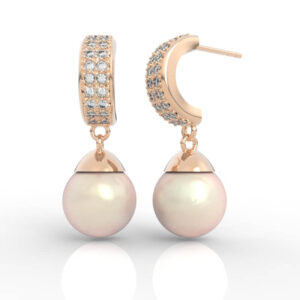Huggie Pearl Drop Earrings ER-PV-PL-FS-0024