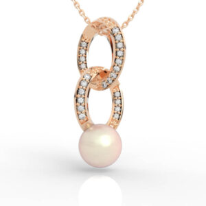 Infinity Pearl Pendant Necklace PD-PV-PL-FS-0037