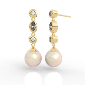 Marquise Diamond Pearl Drop Earrings ER-PV-PL-MQ-0003