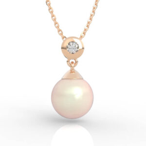 Simple Pearl Drop Necklace PD-SP-PL-FS-0022