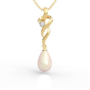 Teardrop Pearl Pendant Necklace PD-SP-PL-FS-0019