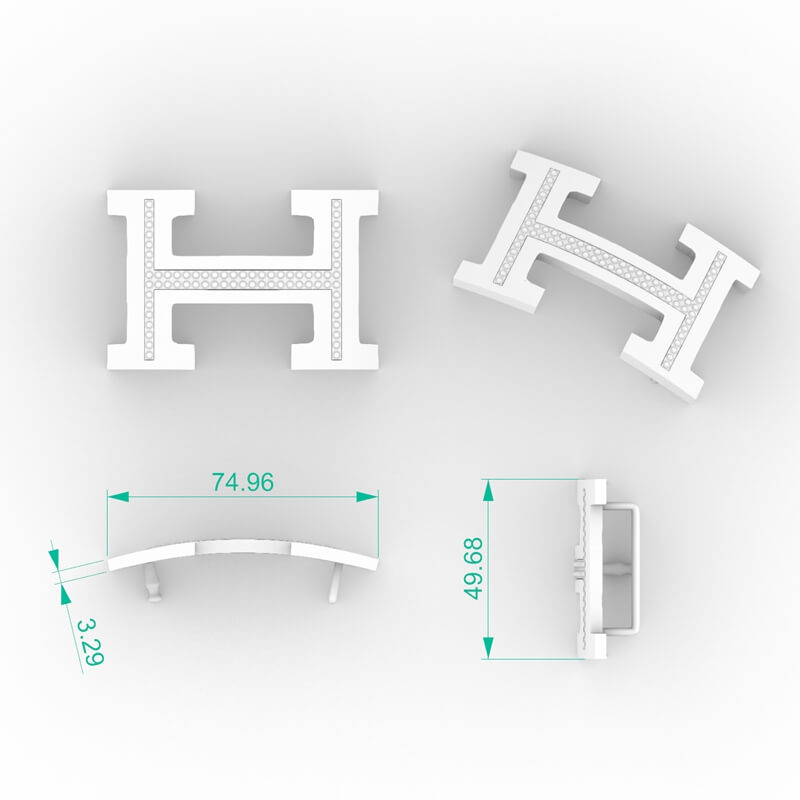 Diamond H Buckle BK-SP-RO-FS-0003