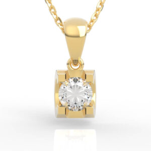 Modern Diamond Pendant Necklace PD-SP-RO-FS-0043