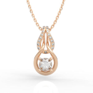 Teardrop Halo Necklace PD-SP-RO-FS-0051