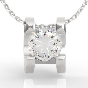 Tension Set Diamond Pendant PD-SP-RO-FS-0047