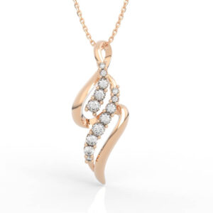 Flame Diamond Pendant PD-SP-RO-FS-0054
