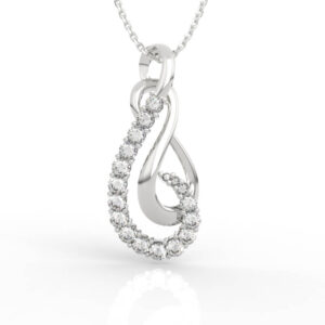 Teardrop Journey Diamond Pendant PD-SP-RO-FS-0069