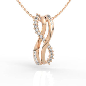 Triple Spiral Diamond Necklace PD-SP-RO-FS-0073