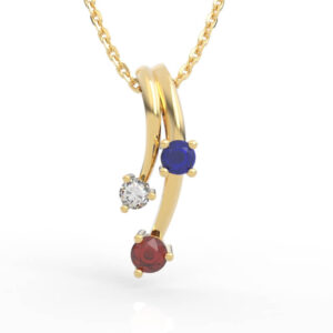Twisted Ribbon Diamond Pendant PD-SP-RO-FS-0062
