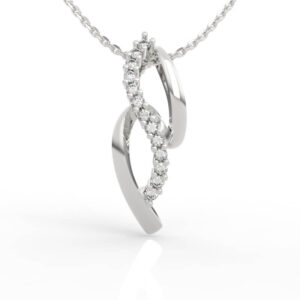Twisted Wave Diamond Necklace PD-SP-RO-FS-0072