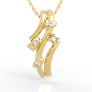 Twisted Wave Gold Pendant PD-SP-RO-FS-0067