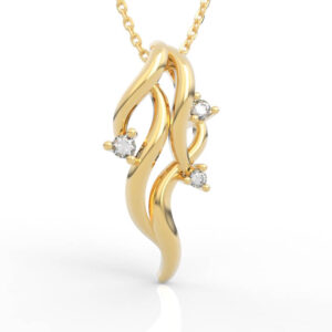 Wave Curve Diamond Necklace PD-SP-RO-FS-0055