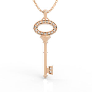 Oval Key Pendant Necklace PD-SP-RO-FS-0080