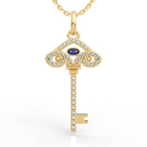 Evil Eye Talisman Key Pendant Necklace 3D Model PD-PV-OV-FS-0003